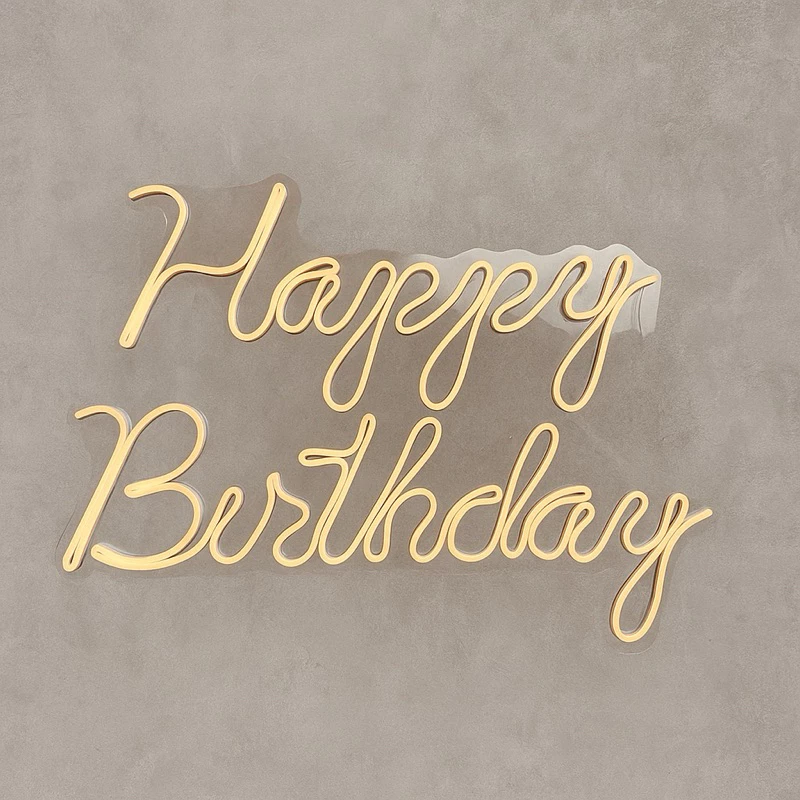 Placa Decorativa Happy Birthday